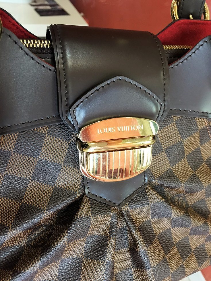 New Louis Vuitton Sistina PM Bag in LV Damier Ebene Canvas – LUSSO DOC