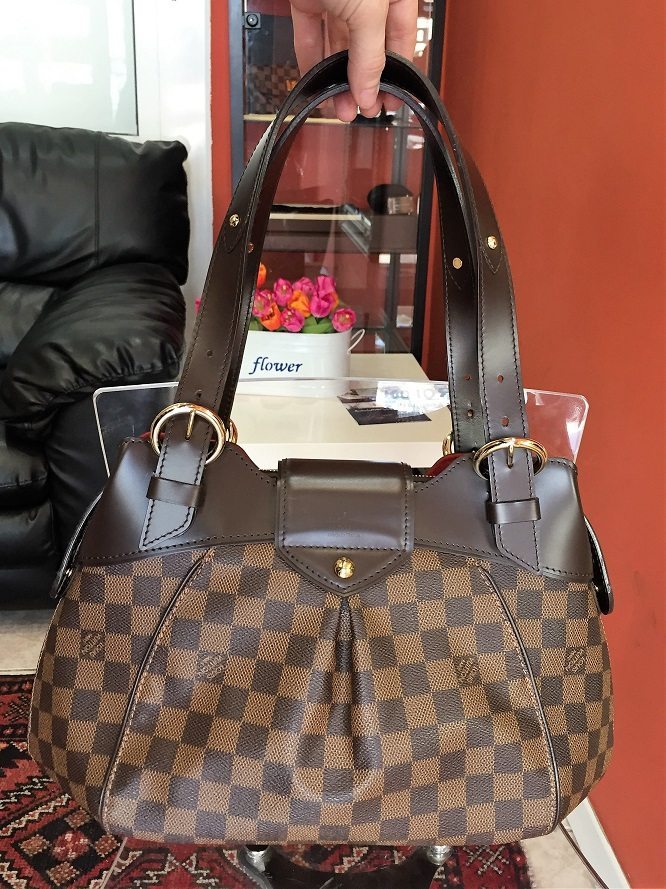 New Louis Vuitton Sistina Pm Bag In Lv Damier Eben