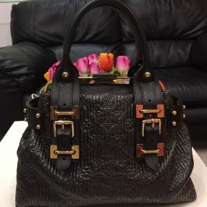 LOUIS VUITTON Motard Biker Black Monogram Satchel Bag